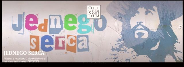 Plakat spektaklu Jednego serca- Teatr Collegium Nobilium.jpg